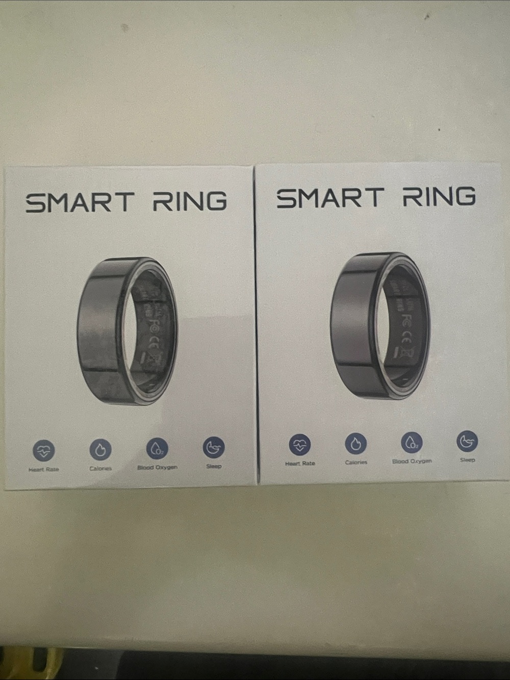 2 - Smart Ring Fitness Tracker - Rose Gold, Size 7